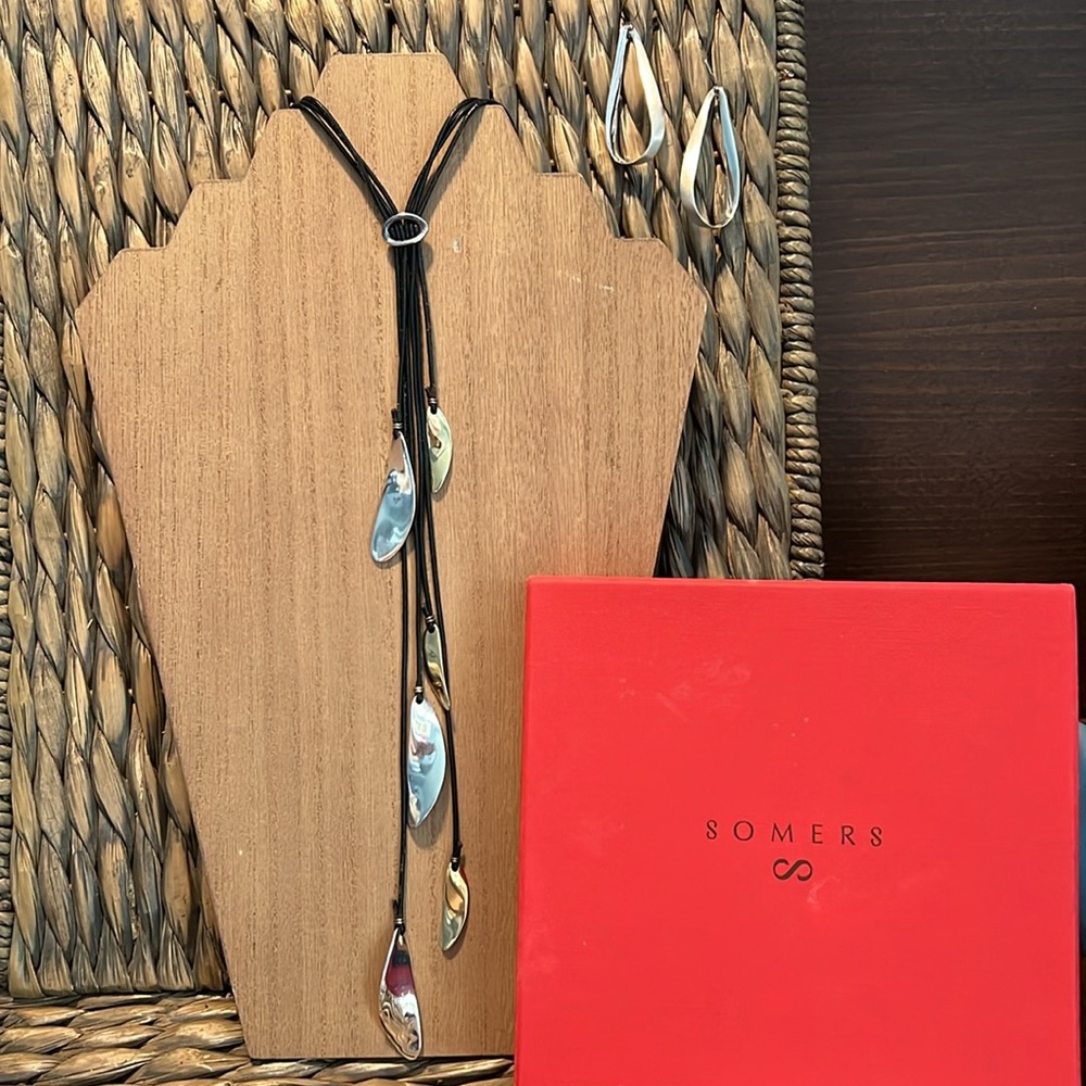 Sterling Silver Bolo Necklace Set